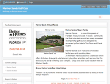 Tablet Screenshot of marinersandsgolfclub.com